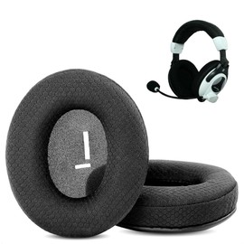 Breathable Replacement Earpads for Turtle Beach Ear Force X12/X11 – Cooling Fabric & High-Density Foam Cushions, Gaming Headset Pads