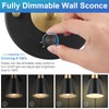 VATONI Plug in Wall Sconce, Dimmable Wall Sconce Adjustable Wall