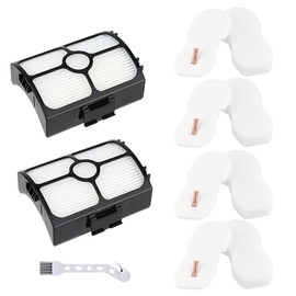 Alrens Replacement Filter for Shark HZ3002 HZ3000 Stratos Ultralight Corded Stick Vacuum, Washable HEPA + 4 Foam & Felt Filters