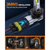 Sealight 9012 Bulbs 36000LM Brightest Replacement 6500K with Cooling Fan