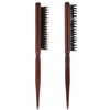 2 Pack Back Combing Brushes, Backcombing Brush, Sleek Hair Brush