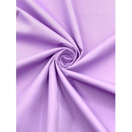 EOVEA - Cotton Polyester Fabric by The Yard – 60" Wide Broadcloth Fabric, Soft, Lightweight & Breathable Material for Lining, Curtains, Bedding, Skirts, Sewing Projects (Lavender, 1 Yard)