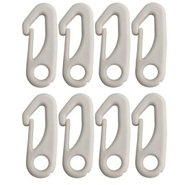 Flag Pole Clip Snap Hooks Durable Nylon Flag Clips Flag Pole Accessory - Attach Flags Hooks to Halyard Rope and Buckle The Flag(Pack of 8)