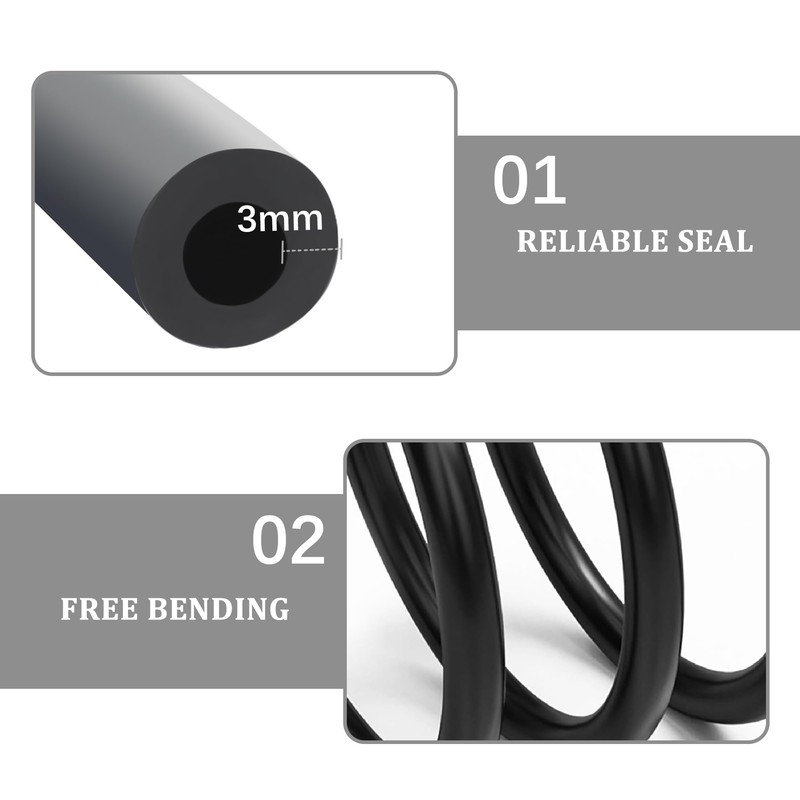 6PCS 5Ft Vacuum Line,Multipurpose Vacuum Lines Automotive for Car Engine,1/8"