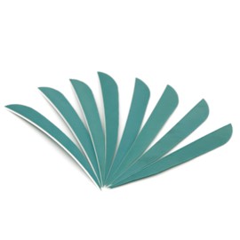 MILUWOND 50pcs 5 Inch Parabolic Arrow Feather Real Feather fletchings for Arrow