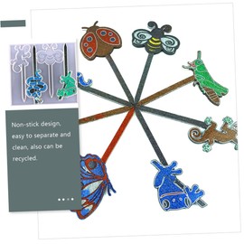 Operitacx 2sets Plant Tag Stencils Flower Signs DIY Plant Sign Making Molds Plant Tags Plant Labels Craft Making Mold DIY Handicraft Mold DIY Label Making Mold Crafts Making White 2pcs*2