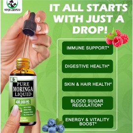 Unbranded Organic Moringa Liquid Drops for Energy,Metabol