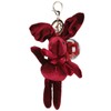 Cute Key Chain Fluffy Rabbit Simulation Flower Keyring Pendant Decor