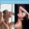 OFFO Fixed Shower Head, 9 Modes 5 inch Waterfall Shower