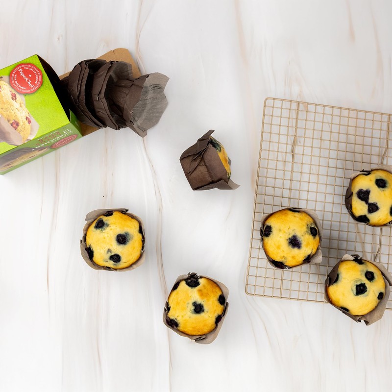 PaperChef - Parchment Lotus Baking Cups - Easy Release, Non-Stick