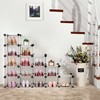 SONGMICS Shoe Rack, Space Saving 15-Cube Plastic Shoe Storage Organizer