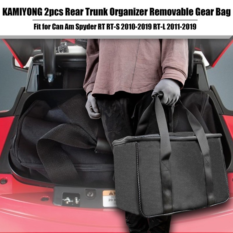 KAMIYONG 2pcs Rear Trunk Organizer Removable Liner Luggage Bags Waterproof