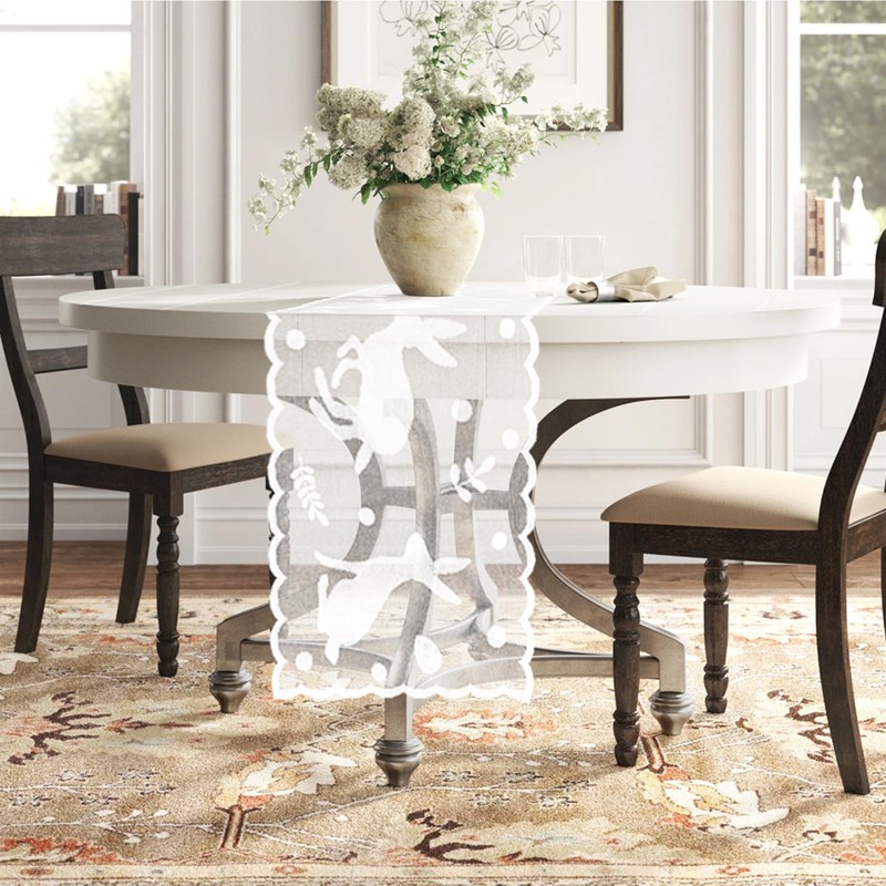 Lace Easter Table Runners 72 Inches Long - Spring Easter