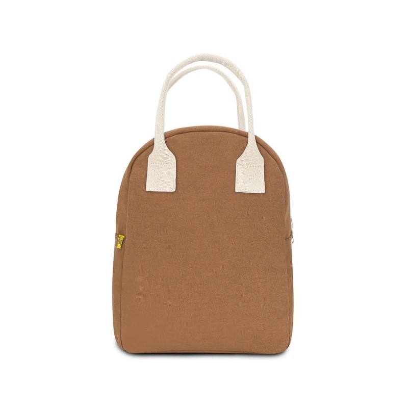 Fluf Zipper Lunch Bag (Various Designs), Gingham Blue