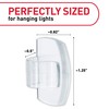 Command Outdoor Light Clips, 20 Clear Clips and 24 Command