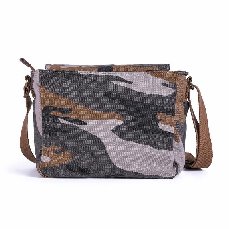 Gootium Vintage Canvas Messenger Bag Men’s Crossbody Bag, Camouflage