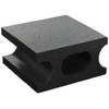 Koyo Sangyo Styrene Block Half, Black, W 3.9 x H