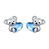 Hypoallergenic Koala Stud Earrings 925 Sterling Silver Koala Bear Cute
