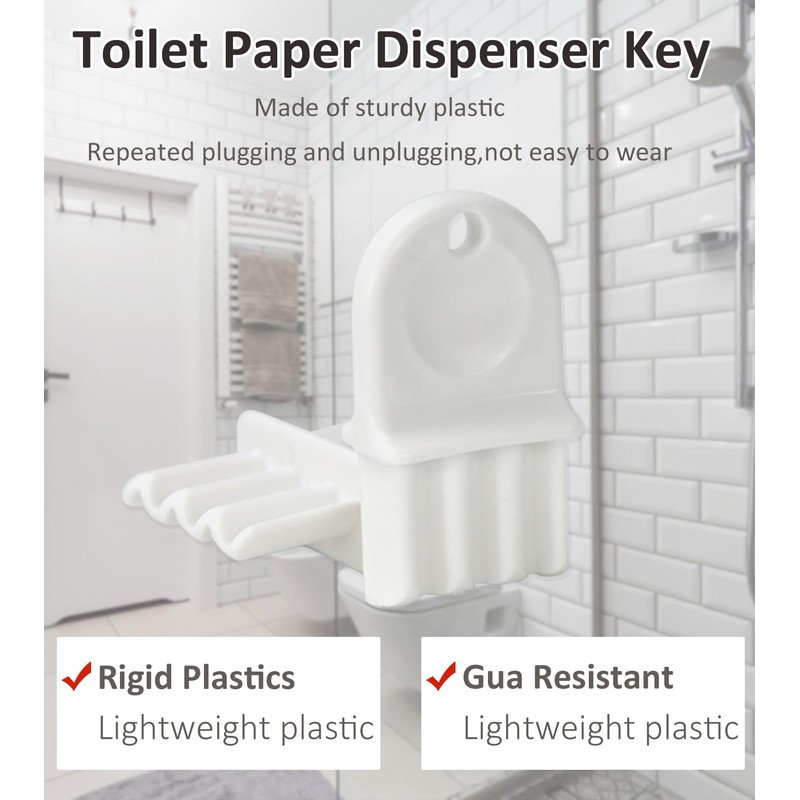 HGHN 6-Pack Universal Access to Toilet Paper Dispensers - Convenient