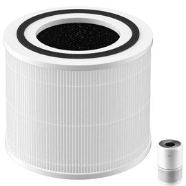 Core 300 Replacement Filter for LEVOIT Core 300-P, Core 300, Core 300S Vortex Air Air Purifier, 3-in-1 H13 Grade True HEPA Filter Replacement, Compare Part No. Core 300-RF (White)