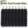 8 Packs Curly Crochet Hair for Women 18 Inch GoGo