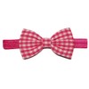 EmilyRose Couture Gingham Hair Bows (Large Headband, Hot Pink)