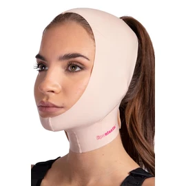 LIPOELASTIC FM 03 Post-Operative Support Compression Garment Chin, Double Chin, Neck Suitable for Men and Women, Black, Medium