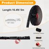 16.4FT x 1.02'' Black Peel and Stick Crown Molding Trim