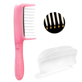 Hair Oil Applicator Comb with Dispenser, Quick Even Apply Comb for Hair Oiling & Care, No Messy Scalp Oil Applicator with Scale