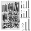 MYWISH 254 Pieces Hex Screws Assortment Kit, 1/4-20 5/16-18 3/8-16,