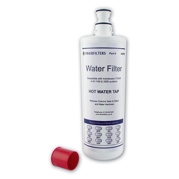 Finerfilters FF-40 Water Filter Cartridge Compatible with InSinkErator F-701R and F-201R Hard Water Filter to fit Neo Tank Systems with A1 or A3 Head (1 Pack)