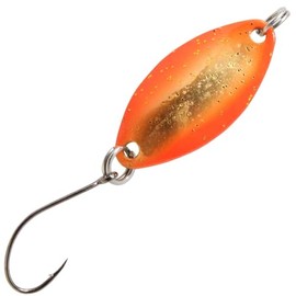 FTM Spoon Jife 2 g 2.5 cm Trout Blinker, Colour: Orange/Gold with Glitter/Gold