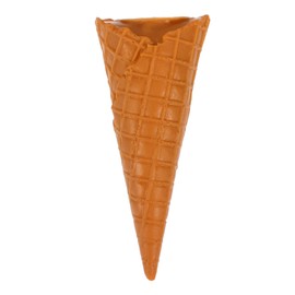 Toyvian Artificial Ice Cream Cone Fake Ice Cream Waffle Cone Realistic Artificial Ice Cream Crisp Cone Model for Photography Props Bakery Shop Window Display