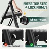 GameGem 2 Step Ladder, Foldable Step Stool with Newly Designed