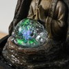 Fontaine Frieden - Entspannender Zen Buddha Innenbrunnen mit LED -Licht