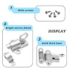 CEEYSEE Pack of 4 Automatic Locking Door Latch Aluminium Alloy