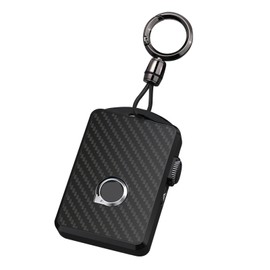 Sucxyor Compatible with Volvo Key Case XC90 XC60 XC40 S90 V90 S60 V60 2017-2022 Car Key Case for Volvo Key Cover Protective Case with Keychain (Carbon Fibre Pattern), Carbon fibre pattern