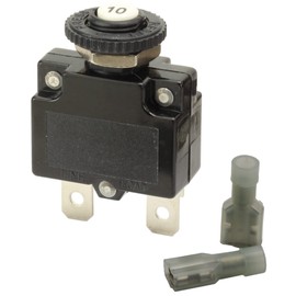 Fastronix 10 Amp Push Button Manual Reset Circuit Breaker Panel Mount Kit