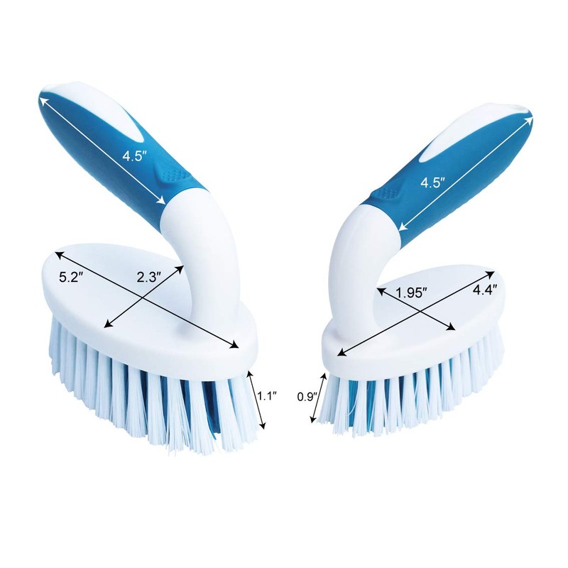 PHYEX Paquete de 2 cepillos de limpieza grandes y pequeños,