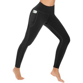 MIRITY 4 Pack Yoga Leggings with Pockets for Women - High Waist Tummy Control Pants for Workout