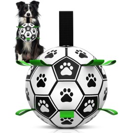 HETOO HETOO Interactive Dog Football Toys with Grab Tabs, Durable Dog Water Balls for Small Medium Breed, Indoor & Outdoor (6 Inch)
