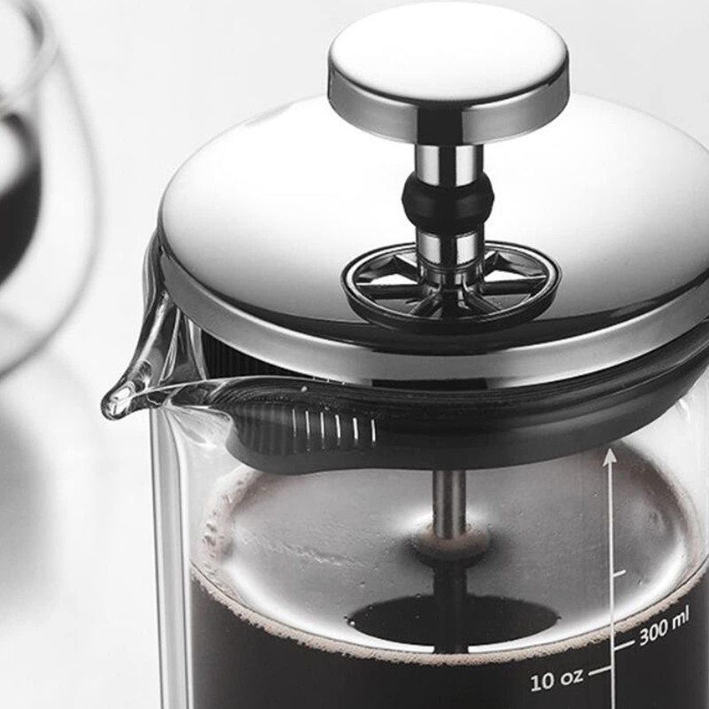 Double Walled French Coffee Maker Heat Resistant Borosilicate Glass Coffee