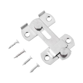 Hasp Deadbolt Lock, Stainless Steel Sliding Door Lock, Cabinet Lock, Bathroom Lock for Window Cabinets, Changing Rooms, Accessories