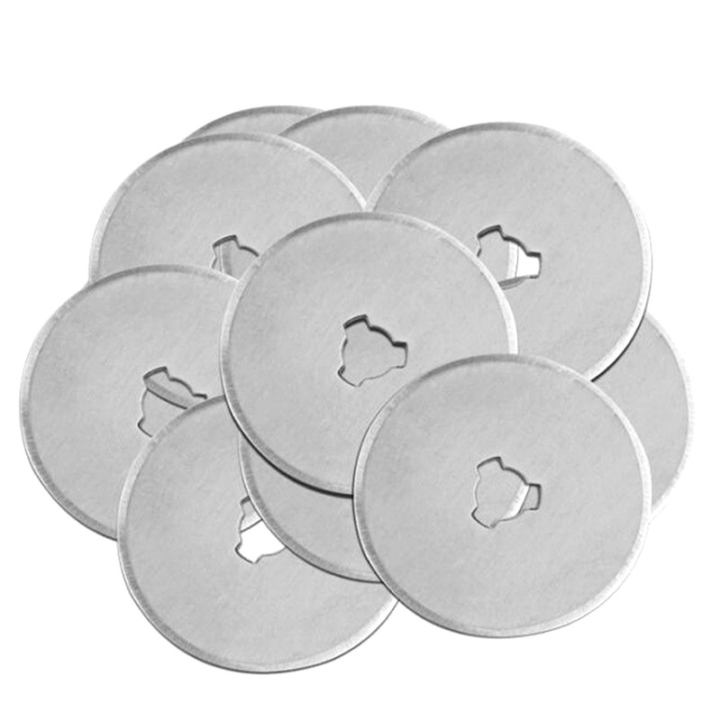 Yyyuluo 5Pcs 45mm Rotary Cutter Blades with Storage Case Round