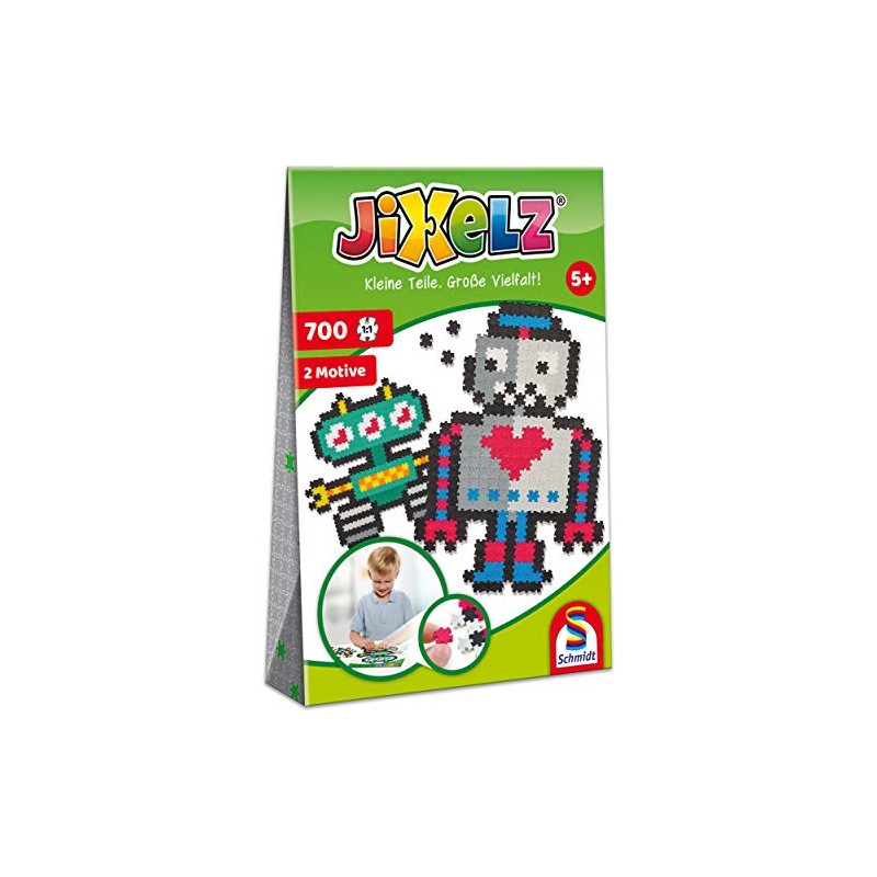 Schmidt Spiele Jixelz, 700 pieces, 2 motifs, children's craft sets,