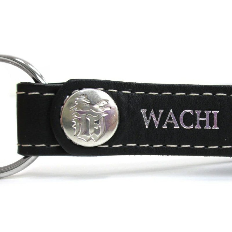 Wachifudo Dayan Cat Dayan Genuine Leather Metal Belt Key Black,
