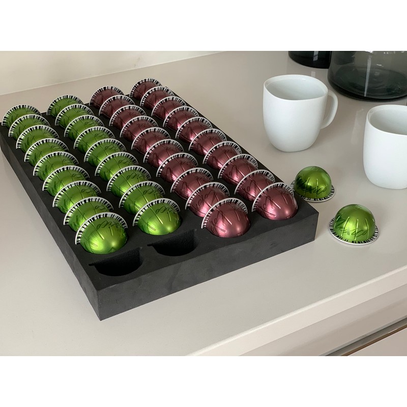 Coffee Pod Storage Tray, Organizer Compatible with Nespresso Vertuoline For