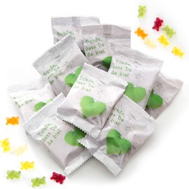 Logbuch-Verlag Gummy Bear Pink / Blue / Green Heart / Beige