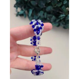 Handmade YEMAYA Santeria Orisha Bracelet - Yemaya, Yemoja, Lemoja, Yemanya Bracelet Ilde