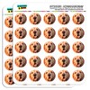 Golden Retriever Dog 2.5cm (1 inch) Scrapbooking Crafting Stickers
